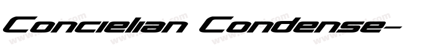 Concielian Condense字体转换